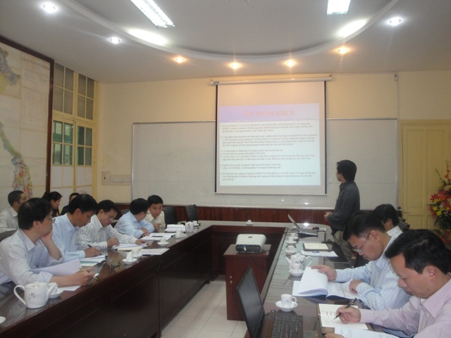 Báo cáo Thứ trưởng Nguyễn Thái Lai về kết quả đánh giá Chương trình KHCN cấp Bộ trong lĩnh vực địa chất và khoáng sản.