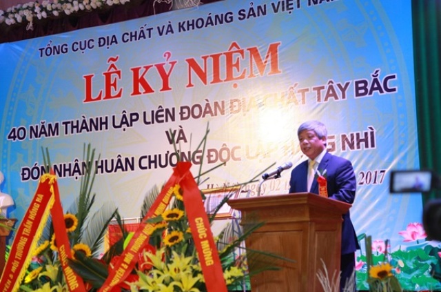 Đ/c Nguyễn Linh Ngọc, Thứ trưởng Bộ TN&MT phát biểu tại buổi Lễ
