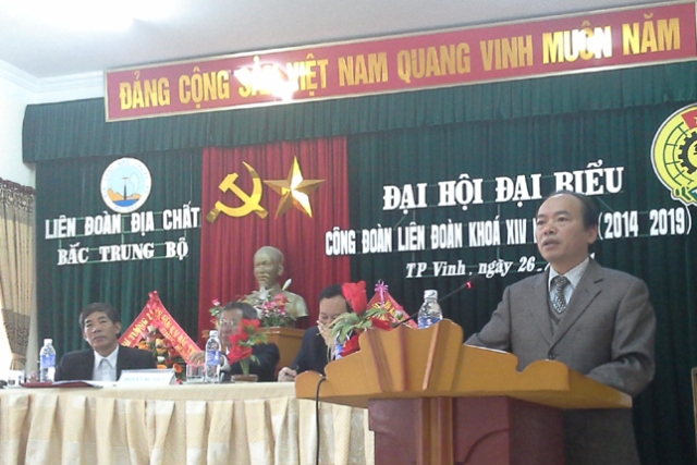 Đồng chí Lê Hồng Thái phát biểu chỉ đạo Đại hội