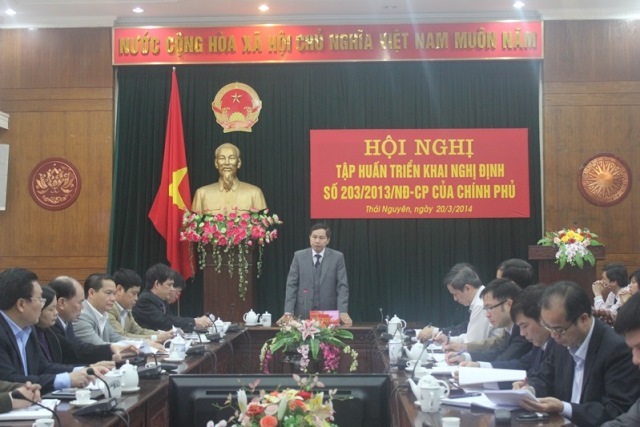 Chủ tịch UBND tỉnh Thái Nguyên Dương Ngọc Long phát biểu chỉ đạo Hội nghị
